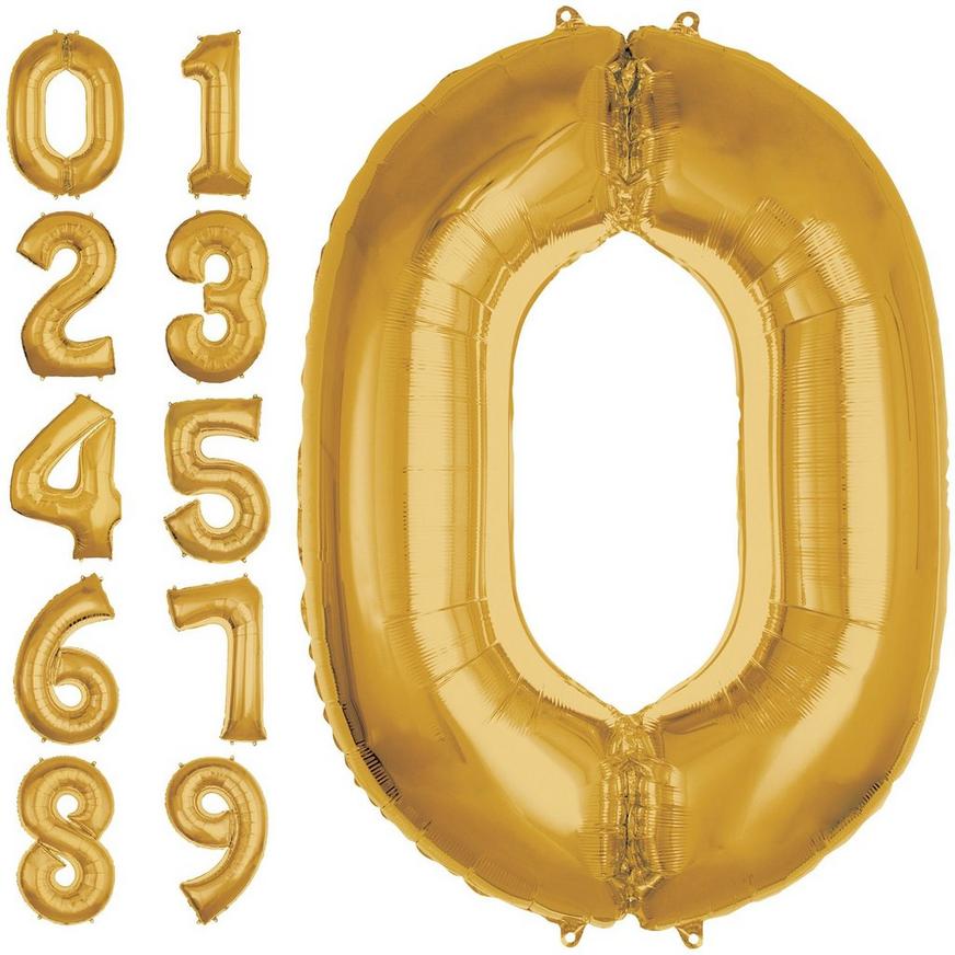 50in Gold Number Balloon (0)